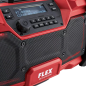 Preview: Das FLEX Digitales Akku-Baustellenradio RD 10.8/18.0/230 ist ein robustes Baustellenradio, für den Empfang von DAB+ und FM geeignet. Seine Lautsprecherleistung von 2 x 10 Watt und der Bass-Boost sorgen für eine gute Klangqualität. Das beleuchtete und über
