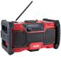Preview: Das FLEX Digitales Akku-Baustellenradio RD 10.8/18.0/230 ist ein robustes Baustellenradio, für den Empfang von DAB+ und FM geeignet. Seine Lautsprecherleistung von 2 x 10 Watt und der Bass-Boost sorgen für eine gute Klangqualität. Das beleuchtete und über