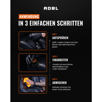 Preview: ADBL Leather Cleaner Lederreiniger mit Canyon Trigger 500ml