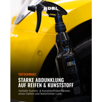 Preview: ADBL Black Water Gummipflege mit Canyon Trigger 500ml