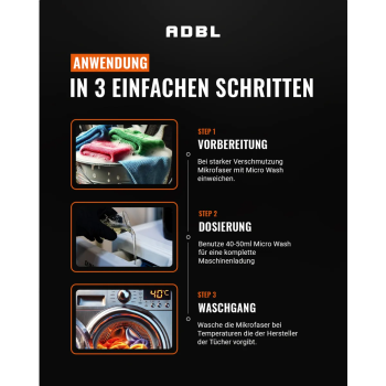 Preview: ADBL Micro Wash Storm Waschmittel 500ml