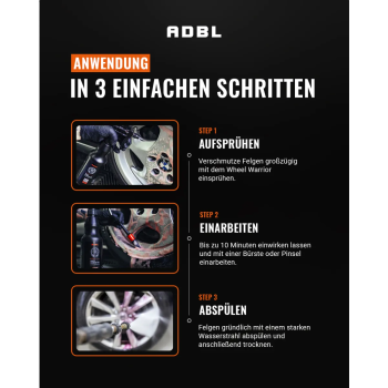 Preview: ADBL Wheel Warrior Gel Felgenreiniger mit Canyon Trigger 500ml