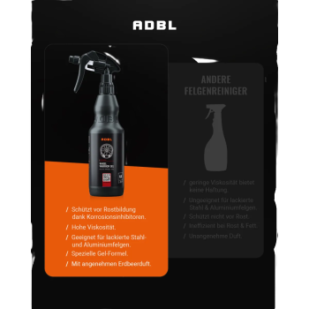 ADBL Wheel Warrior Gel Felgenreiniger mit Canyon Trigger 1L