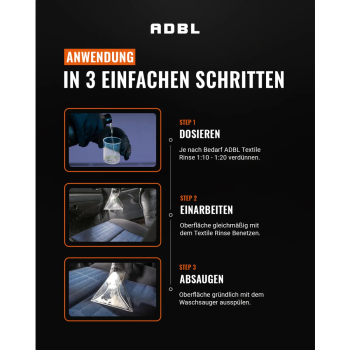 Preview: ADBL Textile Rinse Reiniger für Waschsauger 500ml