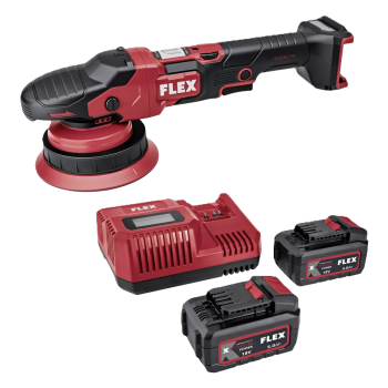FLEX XCE 8 150 18-EC Set Akku Zwangs-Excenter Poliermaschine