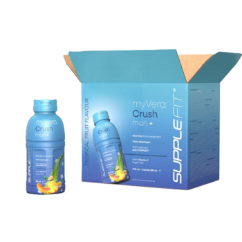 Myvera Crush Man+ Nahrungsergänzungsmittel in Einzelflaschen à 285 ml (6er Pack) I Inhalt: 1710 ML