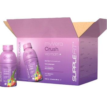 Myvera Crush Woman+ Nahrungsergänzungsmittel in Einzelflaschen à 285 ml (12er Pack) I Inhalt: 3420 ML