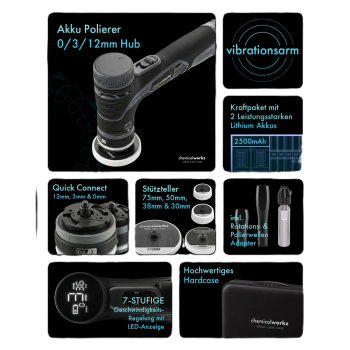 Preview: chemicalworkz EVO Mini Pro Akku Hybrid-Exzenter Poliermaschine