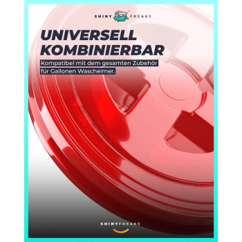 Preview: chemicalworkz Performance Buckets Wascheimer 3,5GAL Rot Transparent