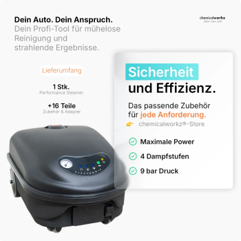 chemicalworkz Performance Steamer Dampfreiniger