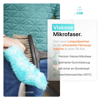 Preview: chemicalworkz Wash Brush Cover V2 1400GSM Türkis 17×25cm