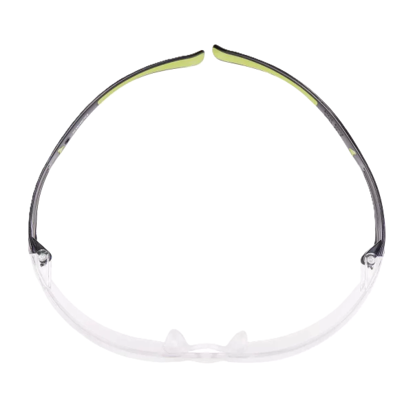 3M™ SecureFit™ Schutzbrillen Serie 400 – Deine leichte Wahl für sicheren Augenschutz. Dieses Modell mit nur 19 g bietet randlose Polycarbonatscheiben und die innovative 3M™ Bügeldruckverteilungstechnologie. Die Bügel passen sich natürlich deiner Kopfgröße