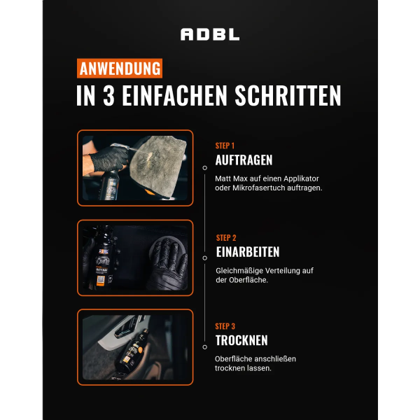 ADBL Interior Matt MAX Kunststoffpflege mit Canyon Trigger 1L