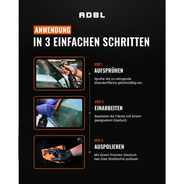 ADBL Hybrid Glass Glasreiniger mit Canyon Trigger 1L