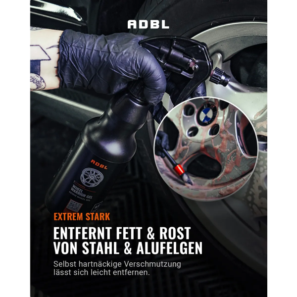 ADBL Wheel Warrior Gel Felgenreiniger mit Canyon Trigger 1L