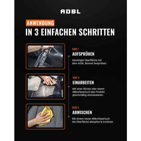 ADBL Bonnet Textil- und Polsterreiniger mit Canyon Trigger 500ml