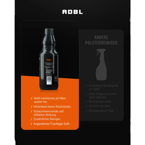 ADBL Textile Rinse Reiniger für Waschsauger 500ml