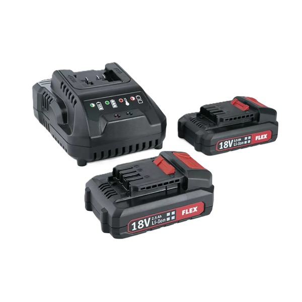 FLEX VC 6 L MC 18.0 Akku Kompaktsauger inkl. P-Set 22 Q Akku & Schnellladerät, 12-teilig