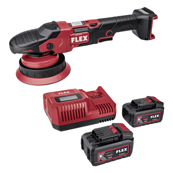 FLEX XCE 8 150 18-EC Set Akku Zwangs-Excenter Poliermaschine