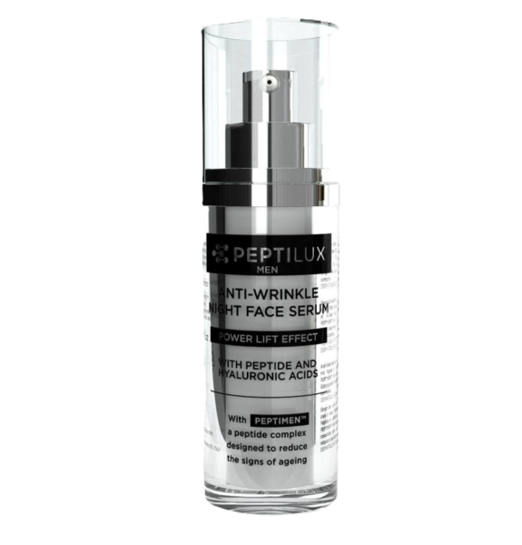 Peptilux Men Anti Falten Nachtserum „Power Lift“ Effekt Mit Peptimen™ I Inhalt: 30 ml