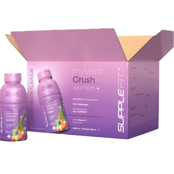 Myvera Crush Woman+ Nahrungsergänzungsmittel in Einzelflaschen à 285 ml (12er Pack) I Inhalt: 3420 ML