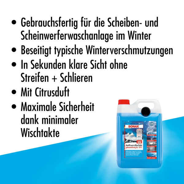 SONAX AntiFrost & KlarSicht bis -20°C Citrus 5L