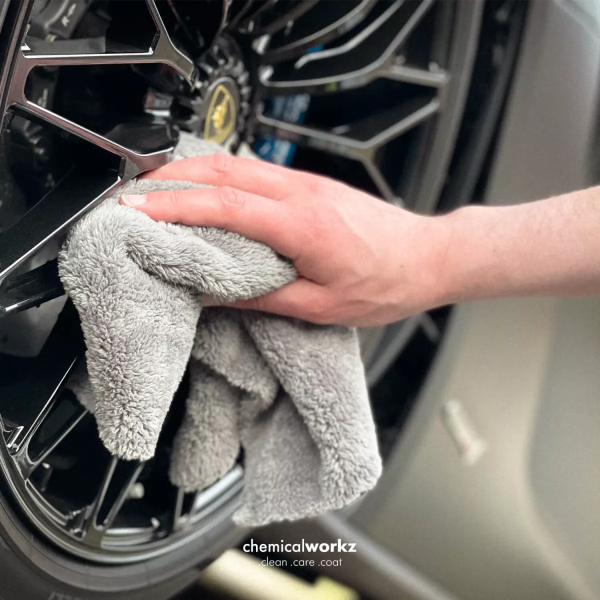 chemicalworkz Edgeless Plush Towel 600GSM Grau Poliertuch 40×40cm