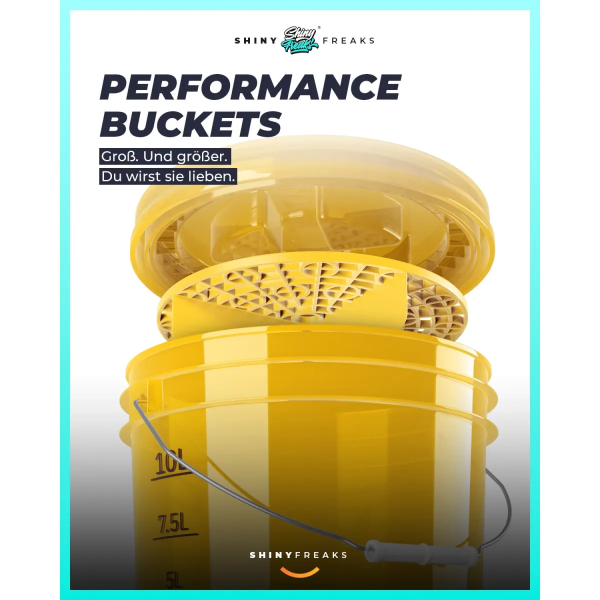 chemicalworkz Performance Buckets Wascheimer 3,5GAL Gold Transparent