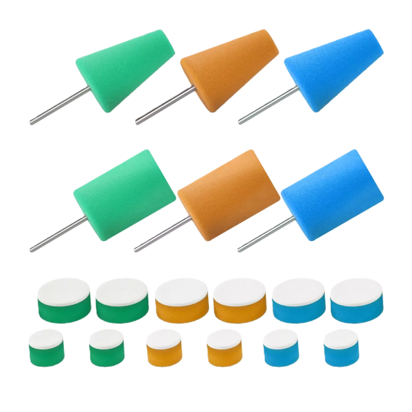 chemicalworkz Polishing Cone & Foam Polierpad Set 18Stk.