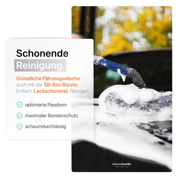 chemicalworkz Wash Brush Cover V2 1400GSM Grau 17×25cm