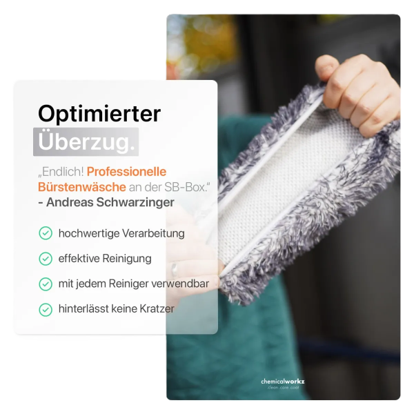 chemicalworkz Wash Brush Cover V2 1400GSM Grau 17×25cm